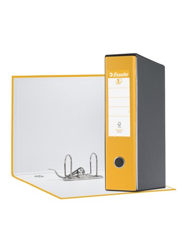 Registratore EUROFILE G55 giallo dorso 8cm f.to protocollo ESSELTE 390755090 ESSELTE REGISTRATORI A LEVA
