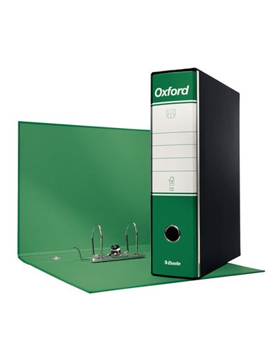 Registratore OXFORD G85 verde dorso 8cm f.to protocollo ESSELTE 390785180 ESSELTE REGISTRATORI A LEVA