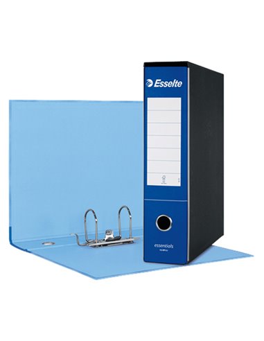Registratore ESSENTIALS G75 blu dorso 8cm f.to protocollo ESSELTE 390775050 ESSELTE REGISTRATORI A LEVA