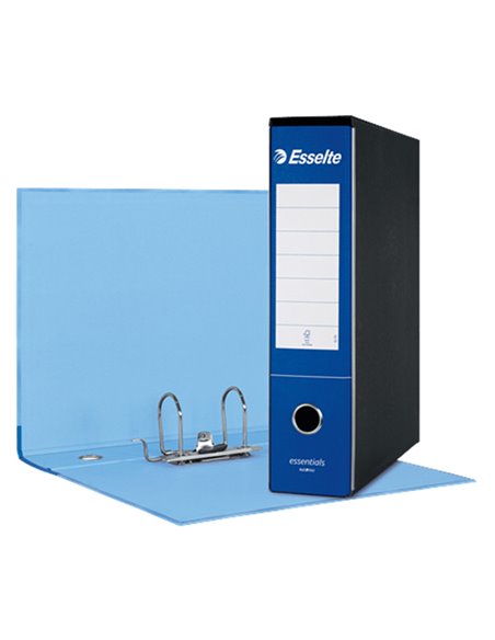 Registratore ESSENTIALS G75 blu dorso 8cm f.to protocollo ESSELTE 390775050 ESSELTE REGISTRATORI A LEVA