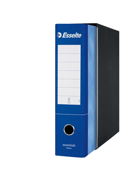 Registratore ESSENTIALS G75 blu dorso 8cm f.to protocollo ESSELTE 390775050 ESSELTE REGISTRATORI A LEVA