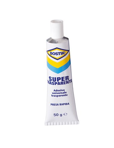 ADESIVO UNIVERSALE SUPER TRASPARENTE 50GR BOSTIK 6315229 BOSTIK COLLE SPECIALI