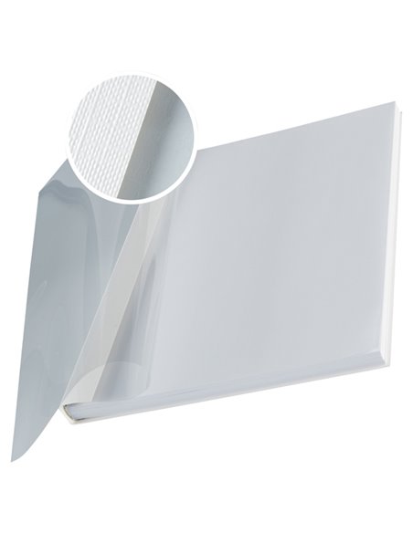 SCATOLA 10 COPERTINE IMPRESSBIND 7MM BIANCO FLESSIBILE 73990001 LEITZ CARTELLINE E COPERTINE PER RILEGATURE