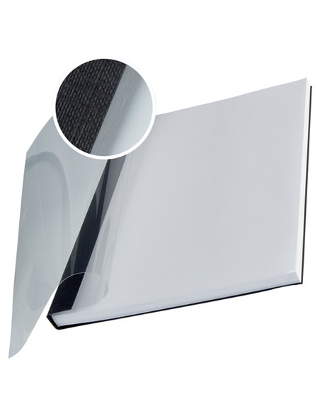 SCATOLA 10 COPERTINE IMPRESSBIND 14MM NERO FLESSIBILE 74150095 LEITZ CARTELLINE E COPERTINE PER RILEGATURE