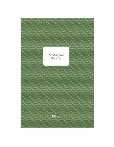 SCADENZARIO SPIRALATO GEN-DIC 21x29.7cm 36pg E4029 EDIPRO E4029 EDIPRO AZIENDE-CONTABILITA' GENERALE