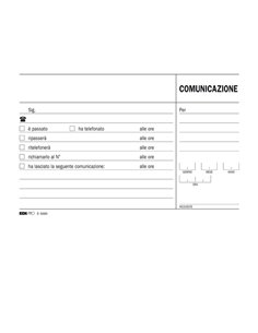 BLOCCO COMUNICAZIONI TELEFONICHE 100FG USO MANO 9,9X17 E5693 E5693 EDIPRO SEGRETERIA