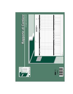 BLOCCO RAPPORTO DI CANTIERE 50/50 FOGLI AUTORIC. 21X30 E5859A E5859A EDIPRO AZIENDE-CONTABILITA' GENERALE