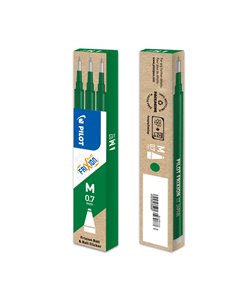 SET 3 REFILL SFERA FRIXIONball 0.7mm VERDE PILOT 006659 PILOT CANCELLABILI