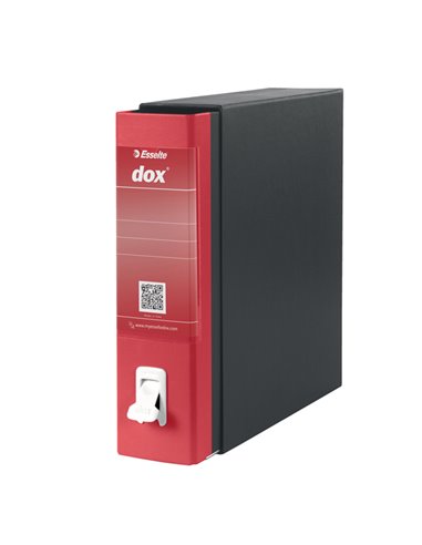 Registratore New Dox 1 rosso dorso 8cm f.to commerciale Esselte D26111 DOX REGISTRATORI A LEVA