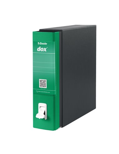 Registratore New Dox 1 verde dorso 8cm f.to commerciale Esselte D26114 DOX REGISTRATORI A LEVA