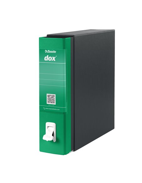 Registratore New Dox 1 verde dorso 8cm f.to commerciale Esselte D26114 DOX REGISTRATORI A LEVA