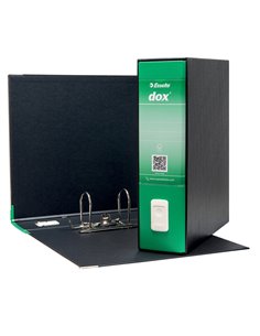 Registratore New Dox 1 verde dorso 8cm f.to commerciale Esselte D26114 DOX REGISTRATORI A LEVA 2