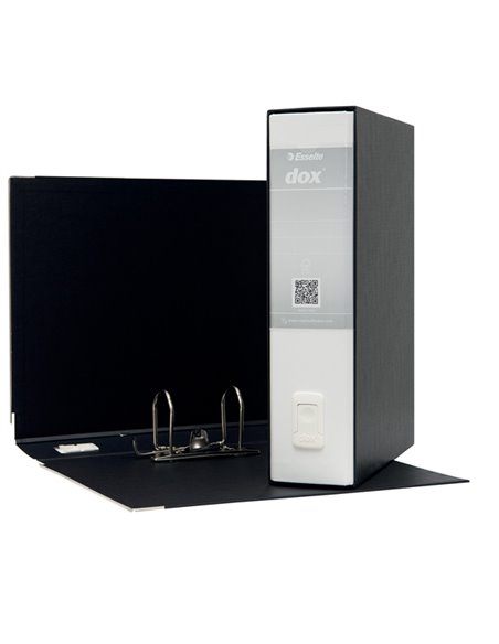 Registratore Dox 2 bianco dorso 8cm f.to protocollo Esselte D26203 DOX REGISTRATORI A LEVA