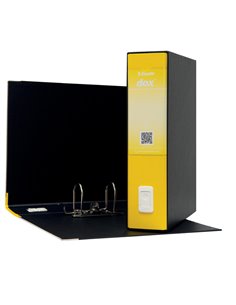 Registratore Dox 2 giallo dorso 8cm f.to protocollo Esselte D26206 2