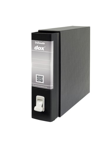 Registratore DOX 2 nero dorso 8cm f.to protocollo Esselte D26210 DOX REGISTRATORI A LEVA