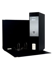 Registratore DOX 2 nero dorso 8cm f.to protocollo Esselte D26210 DOX REGISTRATORI A LEVA 2