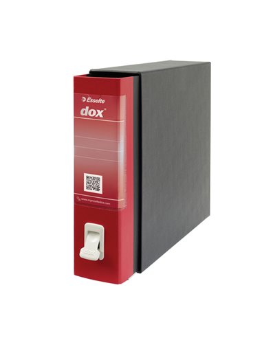 Registratore Dox 2 rosso dorso 8cm f.to protocollo Esselte D26211 DOX REGISTRATORI A LEVA