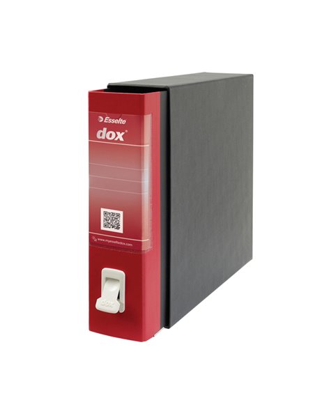 Registratore Dox 2 rosso dorso 8cm f.to protocollo Esselte D26211 DOX REGISTRATORI A LEVA