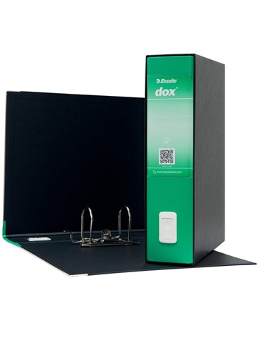 Registratore Dox 2 verde dorso 8cm f.to protocollo Esselte D26214