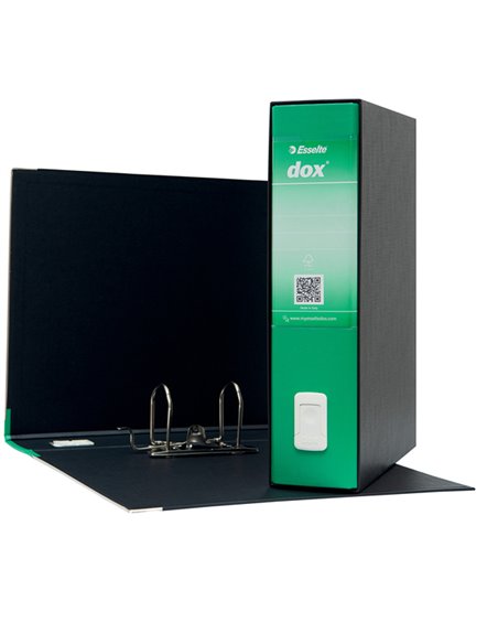 Registratore Dox 2 verde dorso 8cm f.to protocollo Esselte D26214