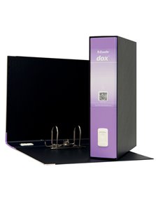 Registratore Dox 2 lilla 8cm f.to protocollo Esselte D15229 DOX REGISTRATORI A LEVA 2