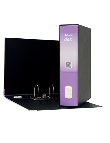 Registratore Dox 2 lilla 8cm f.to protocollo Esselte D15229 DOX REGISTRATORI A LEVA