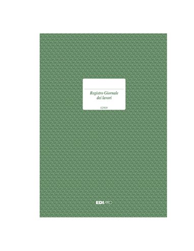 REGISTRO GIORNALE LAVORI 31x21cm 47pagine numerate E2909 EDIPRO E2909 EDIPRO AZIENDE-CONTABILITA' GENERALE