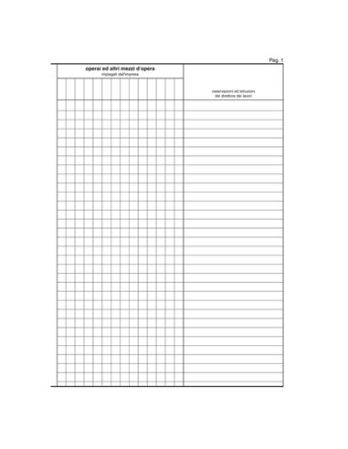 REGISTRO GIORNALE LAVORI 31x21cm 47pagine numerate E2909 EDIPRO E2909 EDIPRO AZIENDE-CONTABILITA' GENERALE