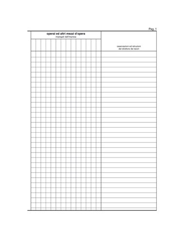 REGISTRO GIORNALE LAVORI 31x21cm 47pagine numerate E2909 EDIPRO E2909 EDIPRO AZIENDE-CONTABILITA' GENERALE