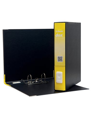 Registratore Dox 4 giallo dorso 5cm f.to commerciale Esselte D26406 DOX REGISTRATORI A LEVA