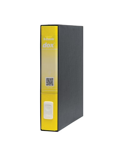 Registratore Dox 4 giallo dorso 5cm f.to commerciale Esselte D26406 DOX REGISTRATORI A LEVA