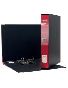 Registratore Dox 5 rosso dorso 5cm f.to protocollo Esselte D26511 DOX REGISTRATORI A LEVA