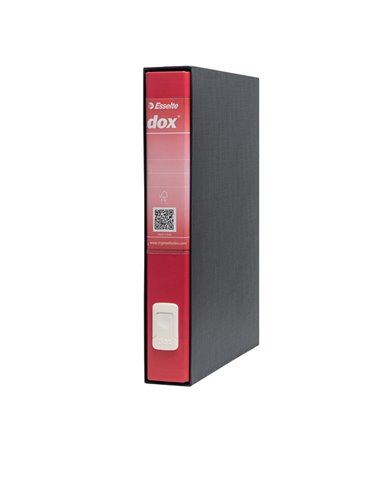 Registratore Dox 5 rosso dorso 5cm f.to protocollo Esselte D26511 DOX REGISTRATORI A LEVA