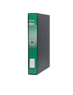 Registratore Dox 5 verde dorso 5cm f.to protocollo Esselte D26514 DOX REGISTRATORI A LEVA 2