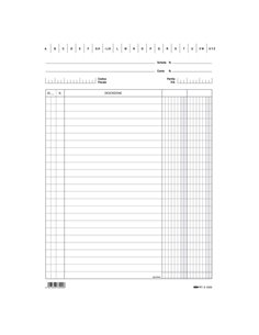 100 SCHEDE 2 COLONNE VERTICALE 24X17CM E3399 EDIPRO E3399BL EDIPRO SCHEDE-SCHEDARI