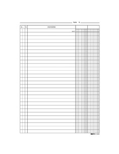 100 SCHEDE 2 COLONNE VERTICALE 24X17CM E3399 EDIPRO E3399BL EDIPRO SCHEDE-SCHEDARI 2