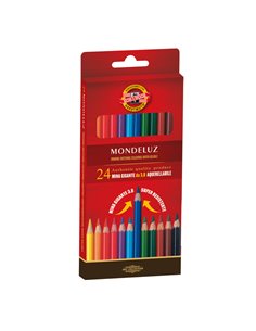 ASTUCCIO 24 MATITE COLORATE ACQUARELLO KOHINOOR H2140N KOH.I.NOOR PASTELLI COLORATI