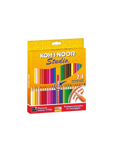 ASTUCCIO 24 MATITE COLORATE STUDIO GOLD KOHINOOR DH3325