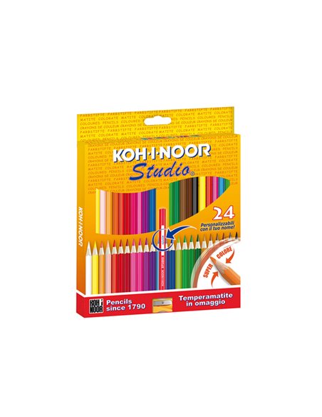 ASTUCCIO 24 MATITE COLORATE STUDIO GOLD KOHINOOR DH3325
