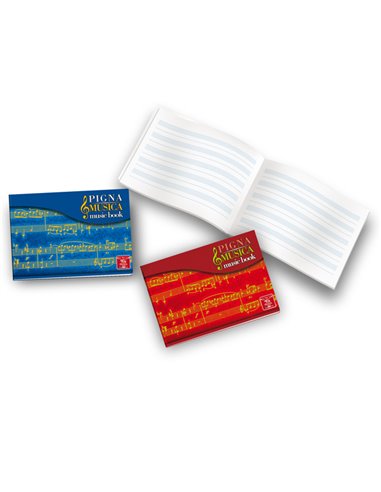 ALBUM MUSICA 17X24CM 16FG 85GR 5 PENTAGRAMMI 0462897IN PIGNA BLOCCHI STENO-MUSICA