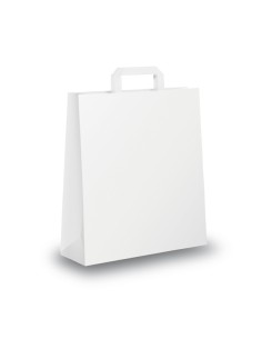 BLISTER 25 SHOPPERS 18X8X25CM BIANCO NEUTRO PIATTINA 031243 Mainetti Bags SHOPPERS E BUSTE IN CARTA