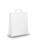 BLISTER 25 SHOPPERS 36X12X41CM BIANCO NEUTRO PIATTINA 031359