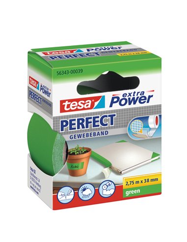NASTRO ADESIVO TELATO 38MMX2,7MT VERDE 56343 XP PERFECT 56343-00039-04 TESA NASTRI ADESIVI SPECIALI (CARTA-TELATO-ECC.)