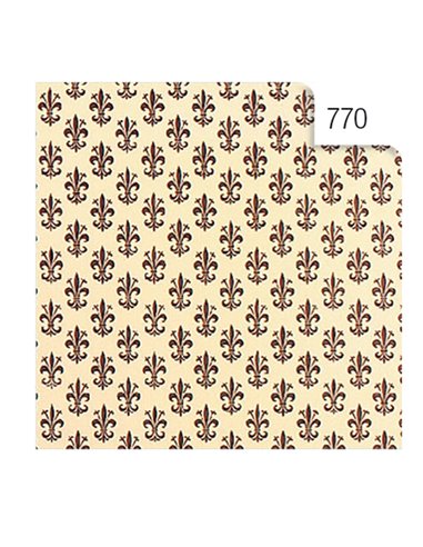 ROTOLO CARTARIVESTO 50X500CM GIGLIO MARRONE LAVABILE REX58 X33X5-770