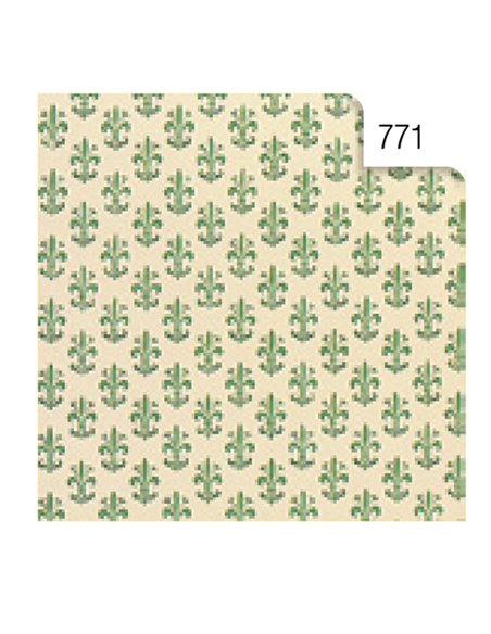 ROTOLO CARTARIVESTO 50X500CM GIGLIO VERDE LAVABILE REX58 X33X5-771