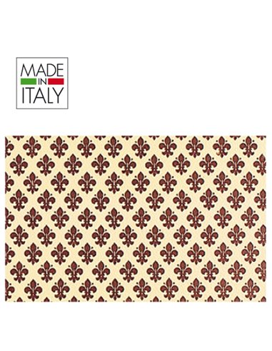 ROTOLO CARTARIVESTO 49X300CM GIGLIO MARRONE ADESIVO REXTACO T33Y3-413