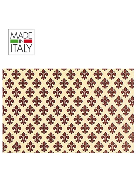 ROTOLO CARTARIVESTO 49X300CM GIGLIO MARRONE ADESIVO REXTACO T33Y3-413