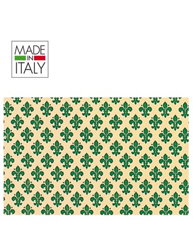 ROTOLO CARTARIVESTO 49X300CM GIGLIO VERDE ADESIVO REXTACO T33Y3-416