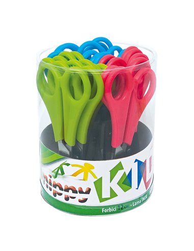 Barattolo 24 forbici SNIPPY centimetrate 13,5cm punta tonda LEBEZ 137 LEBEZ FORBICI