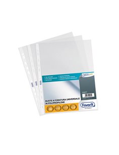 50 BUSTE FORATE 21X29,7 1725UNI/15 SUPERIOR B.A.FAVORIT 100460026